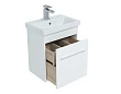 Тумба для комплекта Aquanet Августа 50 (Moduo Slim) белый (ручки хром) - превью 1