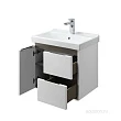 Тумба для комплекта Aquaton Рене 60 белый/грецкий орех - превью 1