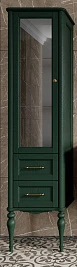 Шкаф-пенал ValenHouse Эстетика 50 L зеленый, ручки бронза