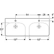 Раковина двойная подвесная Geberit Smyle Square 500.223.01.1 - превью 2