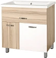Мебель для ванной Style Line Ориноко 80 с бельевой корзиной, белая, ориноко - превью 1