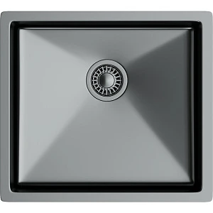 Мойка кухонная TopZeroTNL 450 TITAN титан, 44х49 см