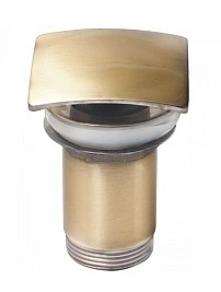 Донный клапан для раковины CeramaLux RD009 с переливом, бронза