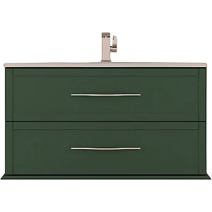 Тумба с раковиной Cezares Tiffany 100 подвесная, 2 ящика, Verde opaco