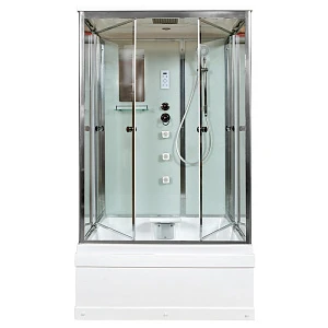 Душевая кабина AvaCan V1245, 120х90х220 см, стекло прозрачное, профиль хром