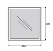 Зеркало BelBagno SPC-GRT-800-800-LED-BTN с подсветкой и кнопочным выключателем - превью 1