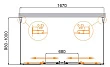 Душевой уголок Cezares Molveno MOLVENO-AH-2/2-170/100-C-Cr-IV 170х100х195 см, профиль хром, стекло прозрачное - превью 2