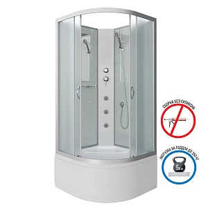 Душевая кабина Niagara Classic NG-2308-14BKG 90x90x215 с гидромассажем