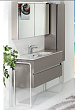 Мебель для ванной Armadi Art Vallessi 100 кашемир матовая Soft touch с белой раковиной