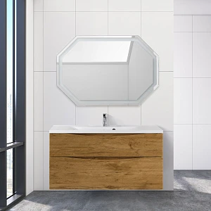 Мебель для ванной BelBagno Marino-H60 110 подвесная, 2 ящика, Rovere Nature