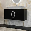 Мебель для ванной La Beaute Savoie 100 черная, фурнитура хром - превью 2