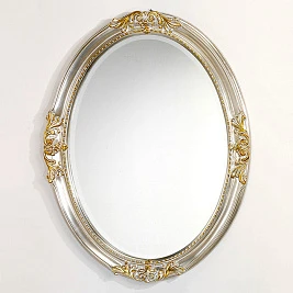 Зеркало Caprigo PL030-K серебро с золотом