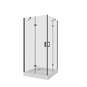 Душевой уголок Niagara Nova NG-6813-08 BLACK 90х90х195 профиль черный, стекло прозрачное