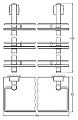 Полка FBS Esperado ESP 071 3-х ярусная 70 см - превью 2