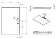 Поддон для душа Radaway Giaros D90x110 - превью 2