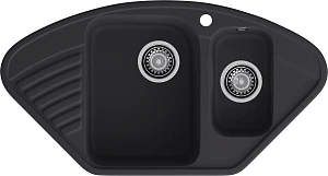 Мойка кухонная GranFest Quarz 14 92,7х49,7 см черная