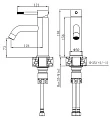 Смеситель для раковины VODA Vessel Gold VSL26MG золото - превью 1
