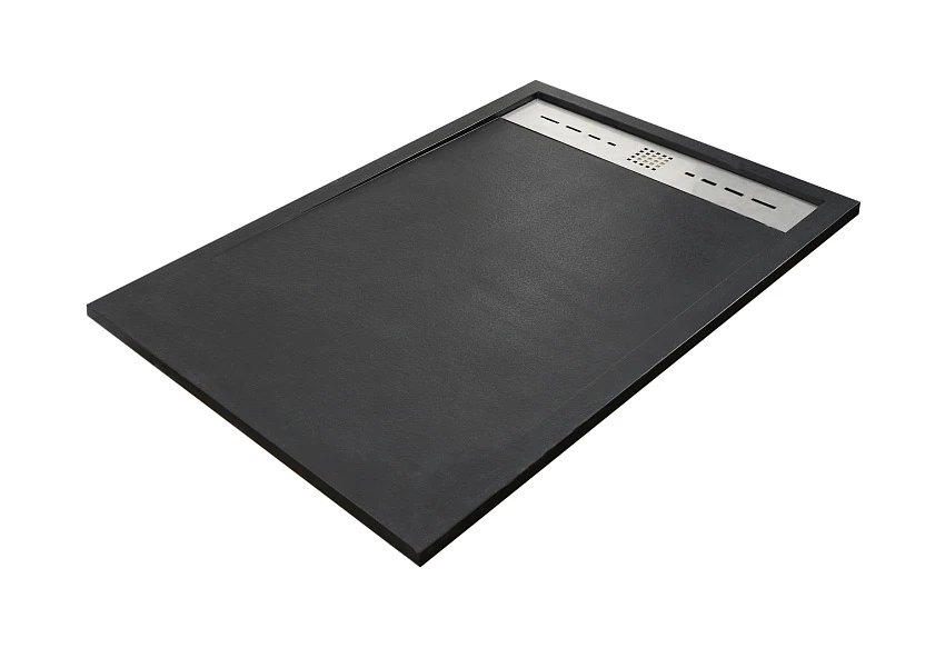 Поддон для душа Creto Scala 120x70 без каркаса, черный