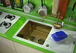 Мойка кухонная Zorg Inox Glass GL-7851-WHITE-BRONZE белое стекло - превью 1