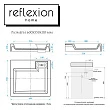 Раковина Reflexion Delta 60х50 см над стиральной машиной - превью 1