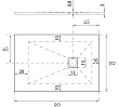 Душевой поддон Hidronatur Pleasure ATS-90x90U-W 90x90 - превью 2