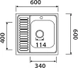 Мойка кухонная Kaiser KSS-6060 R - превью 1