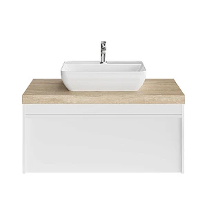 Тумба со столешницей Kerama Marazzi Modula 100 подвесная, белый глянцевый