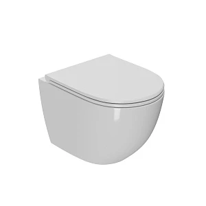 Унитаз подвесной Point Афина PN41041 безободковый с микролифтом