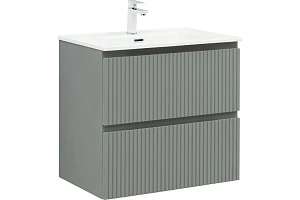 Тумба с раковиной Aquanet Джейн (Flat) 70 подвесная, мисти грин