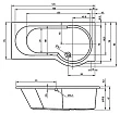 Акриловая ванна Riho Dorado 170x90 L - превью 2
