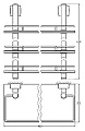 Полка FBS Esperado ESP 068 3-х ярусная 40 см - превью 2