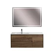 Мебель для ванной Belbagno Kraft 120 L подвесная, Rovere Tabacco - превью 2
