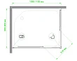 Душевой уголок Royal Bath HPD RB9011HPD-T-CH 110х90 прозрачный - превью 2