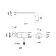 Смеситель для раковины Webert Rimini RI830606740 белый - превью 1