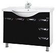 Мебель для ванной Bellezza Белла Люкс 105 черная - превью 1