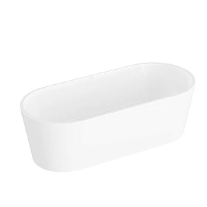 Акриловая ванна VitrA Geo 180x80 отдельностоящая, с ножками и скрытым сифоном
