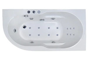 Акриловая ванна Royal Bath AZUR DE LUXE 160x80x60R с гидромассажем