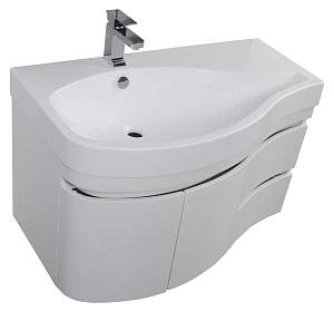 Тумба с раковиной Aquanet Сопрано 2-95  белая L