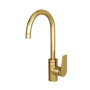 Смеситель WasserKRAFT Aisch 5507 для кухонной мойки, золото матовое