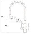 Смеситель для кухонной мойки Zorg Sanitary ZR 338-6 YF - превью 2