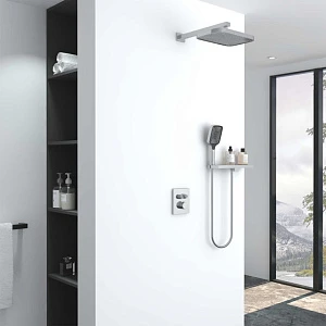 Душевой комплект Vincea Inspire VSFW-321MT1RCH встраиваемый, термостатический, двухрежимный