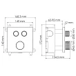 Термостат для ванны с душем WasserKRAFT Dinkel 5848 Thermo - превью 1
