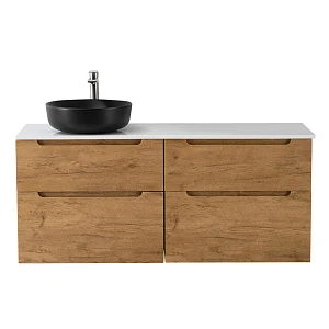 Тумба со столешницей BelBagno Etna H-60 120 L подвесная, 4 ящика, Rovere Nature