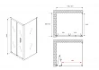 Душевой уголок Abber Sonnenstrand AG07120B-S70B 70х120х195 см - превью 1