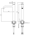 Смеситель для раковины VODA Vessel Black VSL25B черный - превью 1