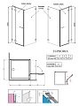 Душевой уголок Radaway Euphoria KDJ 100 L - превью 2