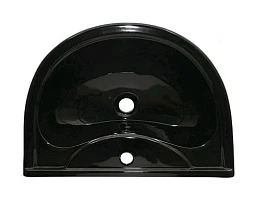 Раковина Оскольская керамика Престиж 55 с пьедесталом, черная