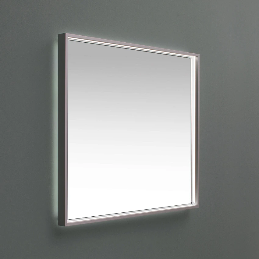 Зеркало De Aqua Алюминиум 70 с LED подсветкой, серебро