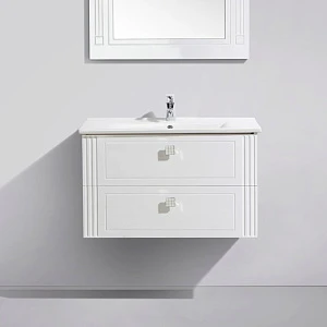 Тумба с раковиной BelBagno Atria 83 bianco lucido 2 ящика