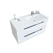 Мебель для ванной Sanvit Соната 2 100 R подвесная, 2 ящика,  белая - превью 2